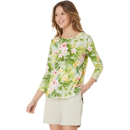 Womens Tommy Bahama Ashby Isles Floral Riviera Tee