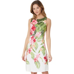 Womens Tommy Bahama Darcy Fleur Lei S/L Dress