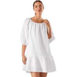Womens Tommy Bahama St Lucia Off-the-Shoulder Tiered Dress