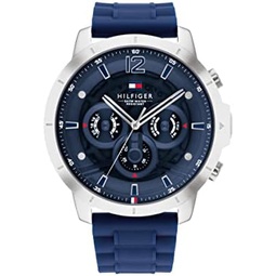 Tommy Hilfiger Mens Casual Watch - Multifunction Stainless Steel Wristwatch - Water Resistant up to 5 ATM/50 Meters - Premium Fashion Timepiece for All Occasions - 50 mm