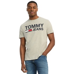 Tommy Hilfiger Mens Lock Up Logo Graphic T-Shirt