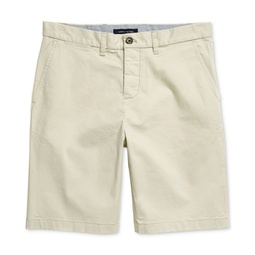 Mens 10 Classic-Fit Stretch Chino Shorts with Magnetic Zipper