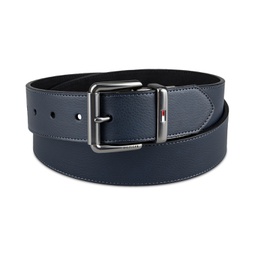 Men's Two-In-One Reversible Casual Matte and Pebbled Belt