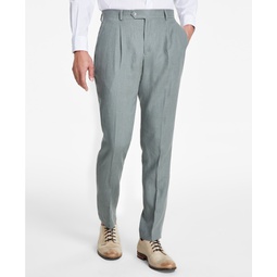 Mens Modern-Fit Linen Suit Pants