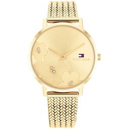 Womens 2H Gold-Tone Stainless Steel Mesh Bracelet Watch 35mm