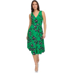 Womens Tommy Hilfiger Floral Midi Fit and Flare