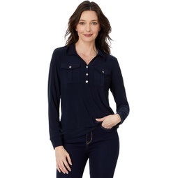 Womens Tommy Hilfiger Long Sleeve Utility Top