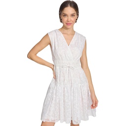 Womens Tommy Hilfiger Petal Burnout Fit and Flare Dress