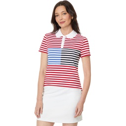 Womens Tommy Hilfiger Stripe Colorblock Polo
