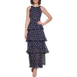 Womens Tommy Hilfiger Tiered Maxi