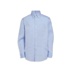 Boys Solid Button Down Shirt