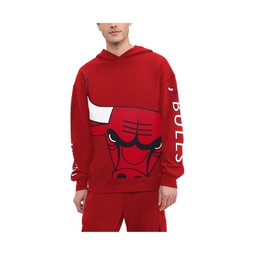 Mens Red Chicago Bulls KennyPullover Hoodie