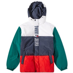 Tommy Jeans Archive Colour Block Puffer Jacket White