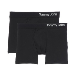 Mens Tommy John Cool Cotton 4 Boxer Brief 2 Pack