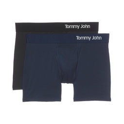 Mens Tommy John Cool Cotton 4 Boxer Brief 2 Pack