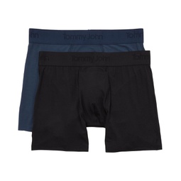 Mens Tommy John Second Skin 4 Boxer Brief 2-Pack
