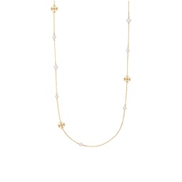 Kira 18K-Gold-Plated & Cultured Pearl Long Necklace