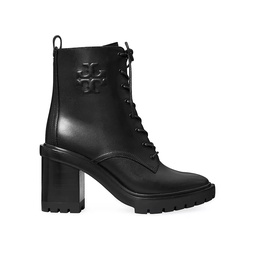 95MM Leather Lug-Sole Booties