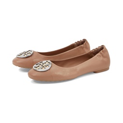 Womens Tory Burch Claire Cap-Toe Ballet C-Wdith