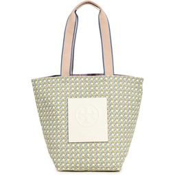 Tory Burch Womens Gracie Printed Canvas Tote