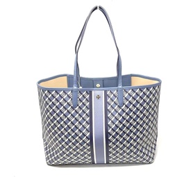 Tory Burch Large Canvas Geo Logo Tote bag in Navy