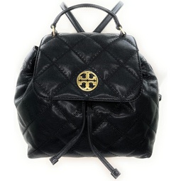 Tory Burch Womens Quilted Willa Backpack (Black) One Size