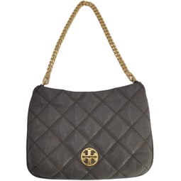 Tory Burch 136484 Willa Volcanic Brown Stone With Gold Hardware Womens Shoulder Bag