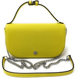 Tory Burch Emerson Top Handle Womens Leather Crossbody Bag (Tuscan Yellow)