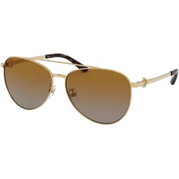Tory Burch TY6074 Pilot Sunglasses for Women + BUNDLE with Designer iWear Eyewear Care Kit