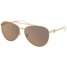 Tory Burch TY6074 Pilot Sunglasses for Women + BUNDLE with Designer iWear Eyewear Care Kit