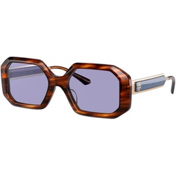 Tory Burch Womens Ty7160u Universal Fit Oval Sunglasses