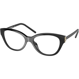Tory Burch TY 4008U 1791 Black Plastic Cat-Eye Eyeglasses 52mm