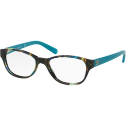 Tory Burch TY2031 Womens Eyeglasses Blue Brown Tortoise 49