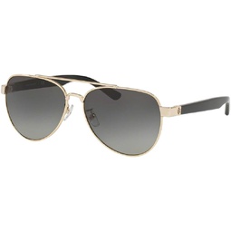 Tory Burch TY6070 Pilot Sunglasses For Women + BUNDLE with Designer iWear Eyewear Care Kit