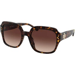 Tory Burch TY7143U Square Sunglasses for Women + BUNDLE with Designer iWear Eyewear Care Kit
