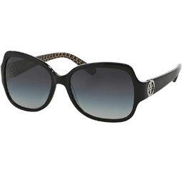 Tory Burch TY7059 Square Sunglasses For Women + BUNDLE with Designer iWear Eyewear Care Kit