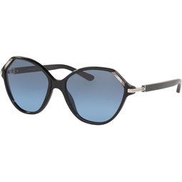 Tory Burch Blue Gradient Geometric Mens Sunglasses TY7138 17098F 57