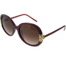 Tory Burch TY9061U Womens Sunglasses Milky Bordeaux/Dark Brown Gradient 57