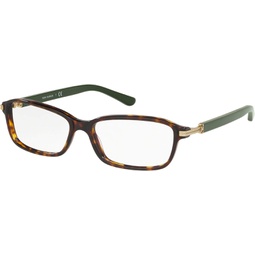Tory Burch Ladies Dark Tortoise Rectangular Eyeglass Frames 0TY2101 1728 53