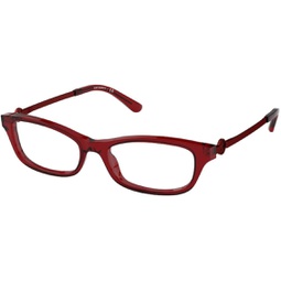 Tory Burch TY2106 Womens Eyeglasses Transparent Red 52