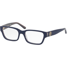 Tory Burch TY2074 Eyeglass Frames 1655-51 - Navy/blue Zig Zag TY2074-1655-51