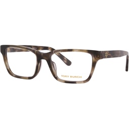 Tory Burch TY2118U Womens Eyeglasses Striped Olive Tortoise 52