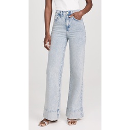 Ms. Onassis V-High Rise Wide Leg Jeans