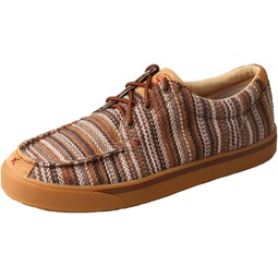 Twisted X Mens Hooey Loper - Slip-on or Lace-up Wicking Loper Shoes for Men - Designed with Blended Rice Husk and Durable