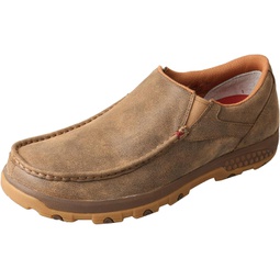 Twisted X Mens Slip-On Driving Moc with CellStretch, Bomber, 8 W