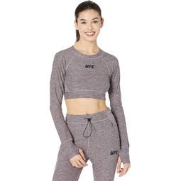 UFC Long Sleeve Crew Neck Cropped Pullover