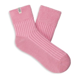Womens UGG Aidy Sparkle Cozy Quarter Socks