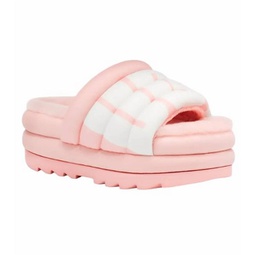 maxi slide logo in pink scallop