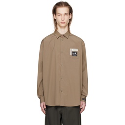 Taupe Patch Shirt 241414M192003
