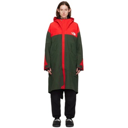 Red   Green The North Face Edition Geodesic Shell Coat 241414F059003